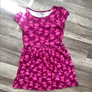 Carter's Pink Pleated Flutter Sleeve Sundress